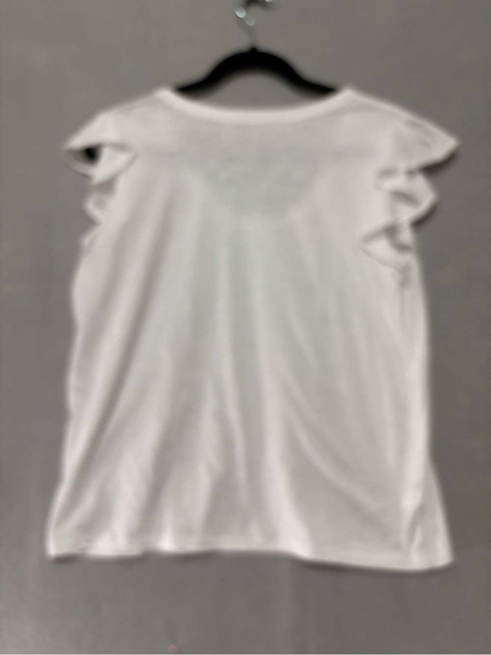 LOFT White Ruffle Cap Sleeve Scoop Neck Tank - Picture 2 of 5